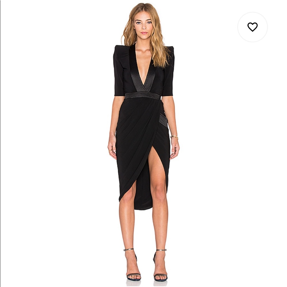 Zhivago Eye of Horus Midi Dress in Black